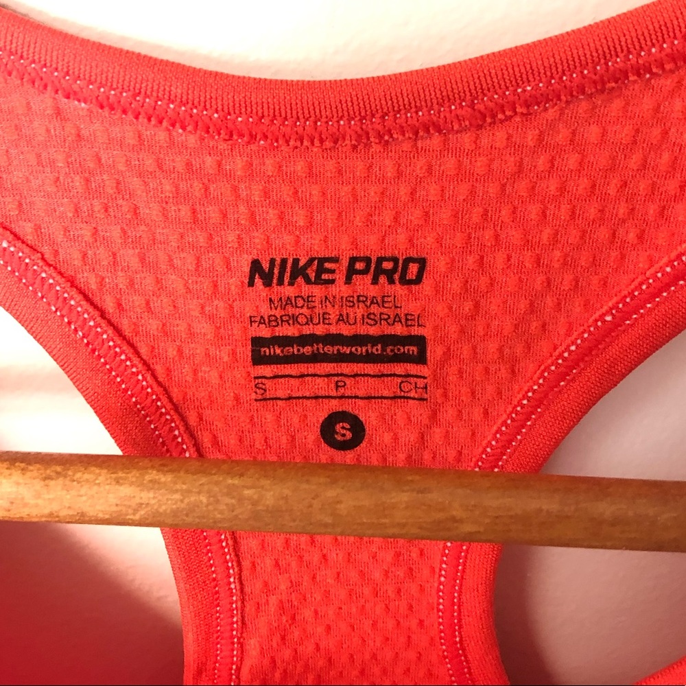 Nike Pro Orange Tank size Small - Picture 2 of 3